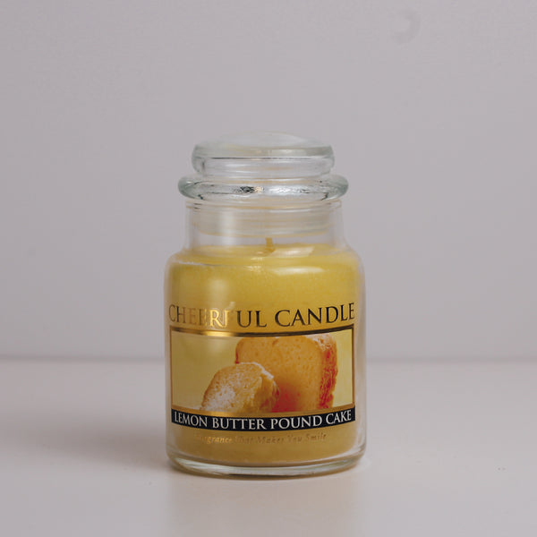 a cheerful giver Lemon Butter Pound Cake Scented Candle - 6 oz Single Wick Cheerful Candle