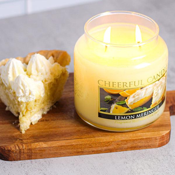 A Cheerful Giver Lemon Meringue Scented Candle -16 Oz Double Wick Cheerful Candle