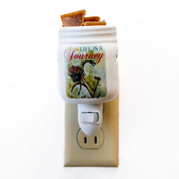 a cheerful giver Life is a Journey - Plug-In Wax Warmer