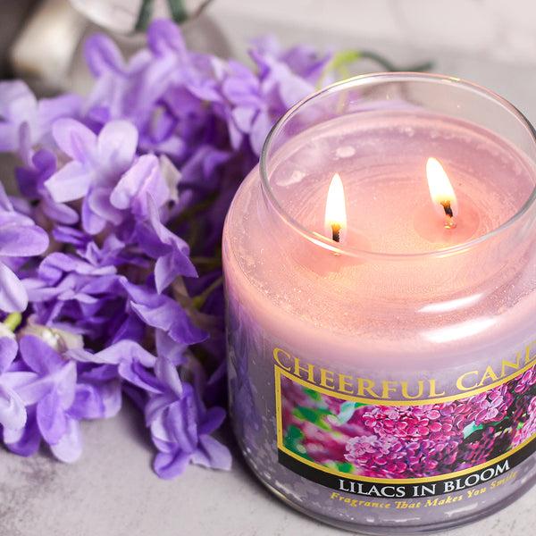 A Cheerful Giver Lilacs In Bloom Scented Candle -16 Oz Double Wick Cheerful Candle