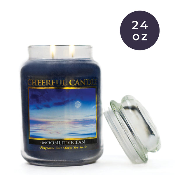 A Cheerful Giver Moonlit Ocean - 24 Oz Cheerful Candle