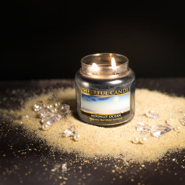 A Cheerful Giver Moonlit Ocean Scented Candle -16 Oz Double Wick Cheerful Candle