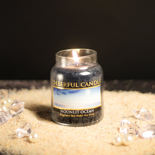 A Cheerful Giver Moonlit Ocean Scented Candle - 6 Oz Single Wick Cheerful Candle