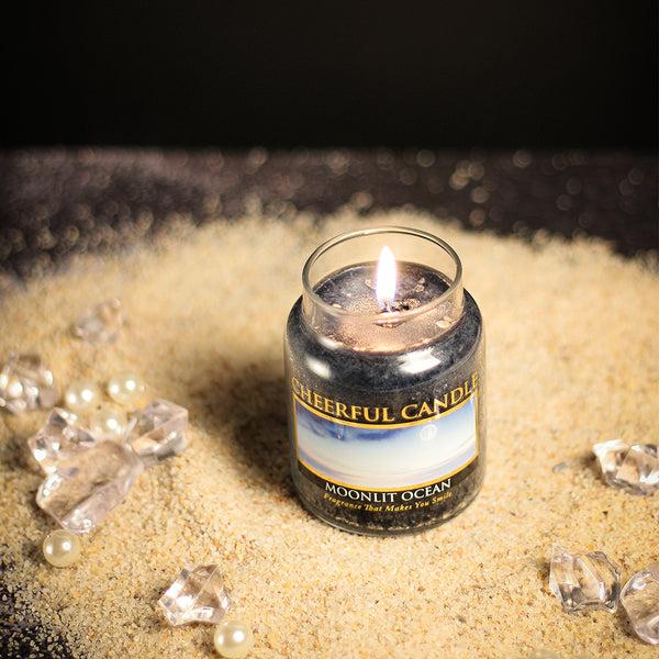 A Cheerful Giver Moonlit Ocean Scented Candle - 6 Oz Single Wick Cheerful Candle