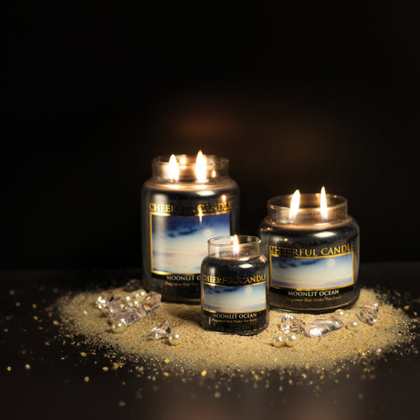 A Cheerful Giver Moonlit Ocean Scented Candle - 6 Oz Single Wick Cheerful Candle