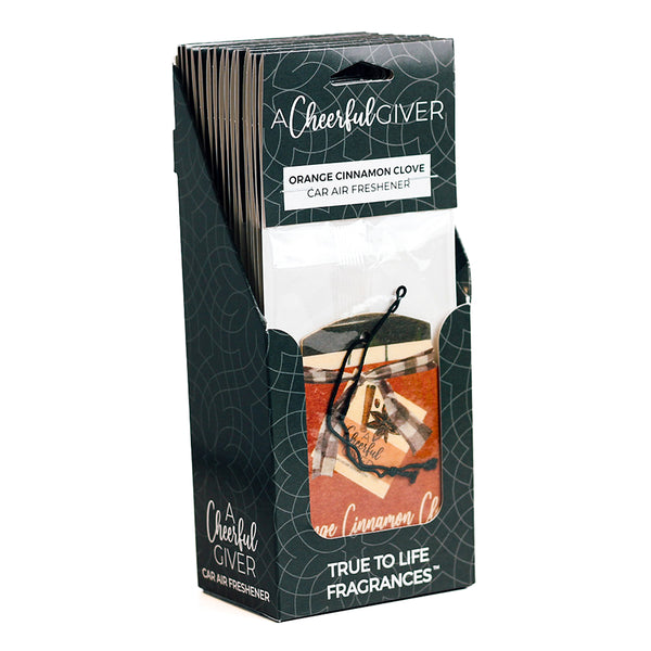 A Cheerful Giver Orange Cinnamon Clove - Car Air Freshener