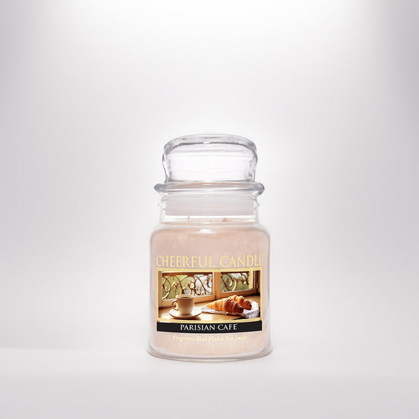 a cheerful giver Parisian Cafe Scented Candle - 6 oz Single Wick Cheerful Candle