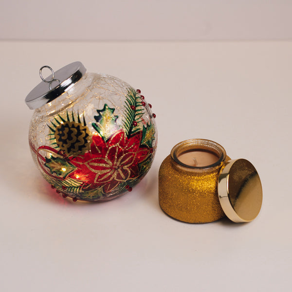 A Cheerful Giver Poinsettia Ornament & Christmas Cookie - Gift Set