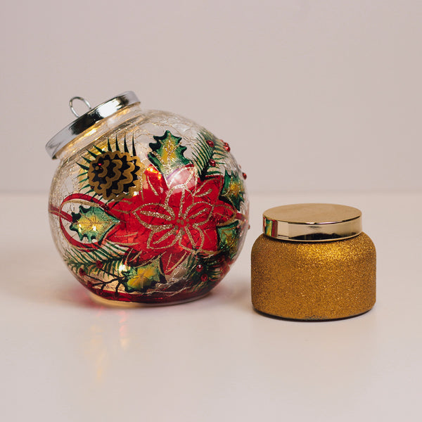 A Cheerful Giver Poinsettia Ornament & Christmas Cookie - Gift Set