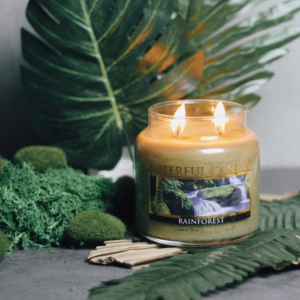 A Cheerful Giver Rainforest Scented Candle -16 Oz Double Wick Cheerful Candle