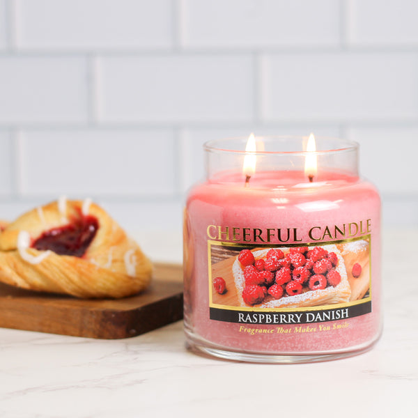 A Cheerful Giver Raspberry Danish - 16 Oz Cheerful Candle