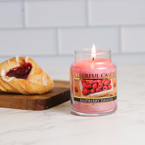 A Cheerful Giver Raspberry Danish - 6 Oz Cheerful Candle