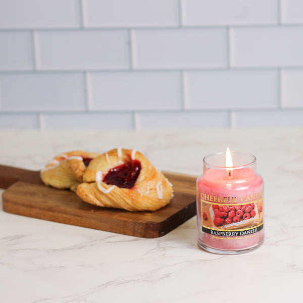 A Cheerful Giver Raspberry Danish - 6 Oz Cheerful Candle