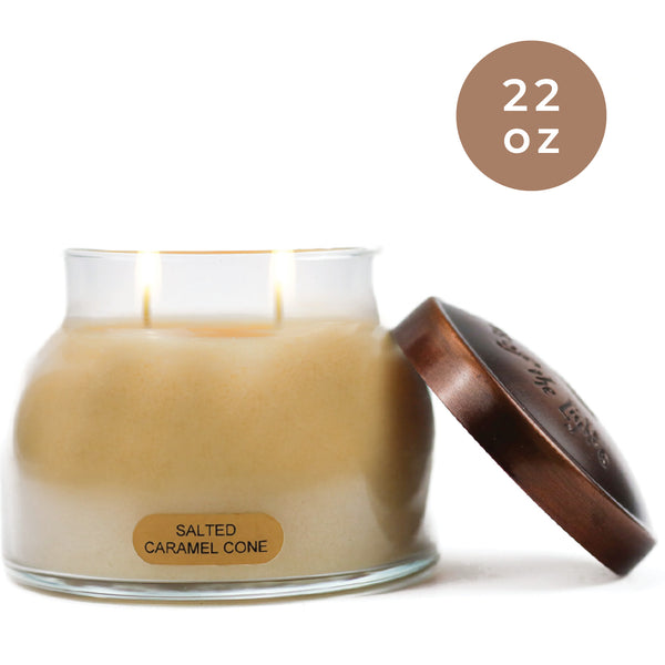 A Cheerful Giver Salted Caramel Cone - 22 Oz Mama Candle