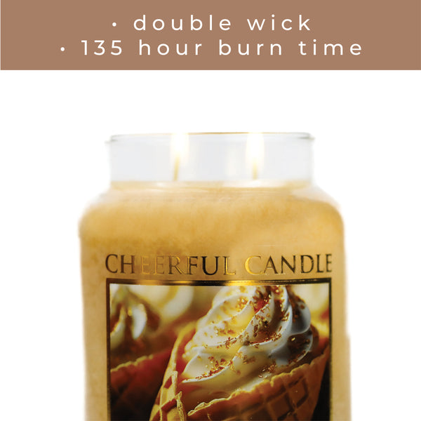A Cheerful Giver Salted Caramel Cone - 24 Oz Cheerful Candle