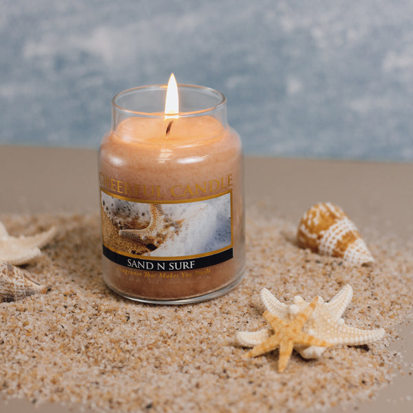 A Cheerful Giver Sand N Surf Scented Candle - 6 Oz Single Wick Cheerful Candle