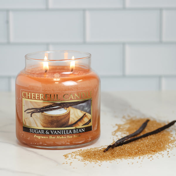 A Cheerful Giver Sugar & Vanilla Bean - 16 Oz Cheerful Candle