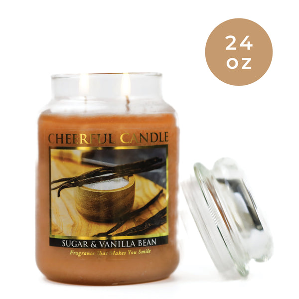 A Cheerful Giver Sugar & Vanilla Bean - 24 Oz Cheerful Candle