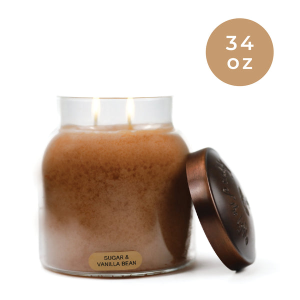 A Cheerful Giver Sugar & Vanilla Bean - 34 Oz Papa Candle