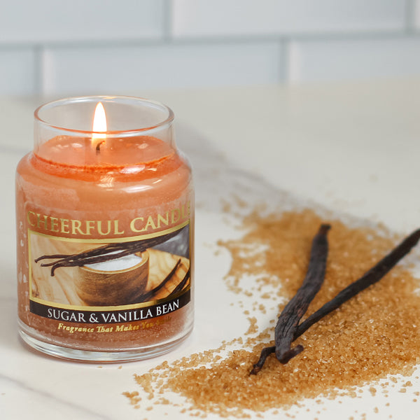 A Cheerful Giver Sugar & Vanilla Bean - 6 Oz Cheerful Candle