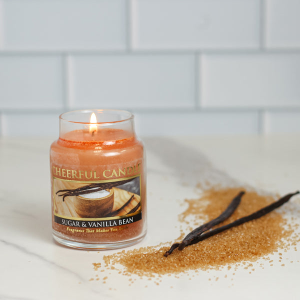 A Cheerful Giver Sugar & Vanilla Bean - 6 Oz Cheerful Candle