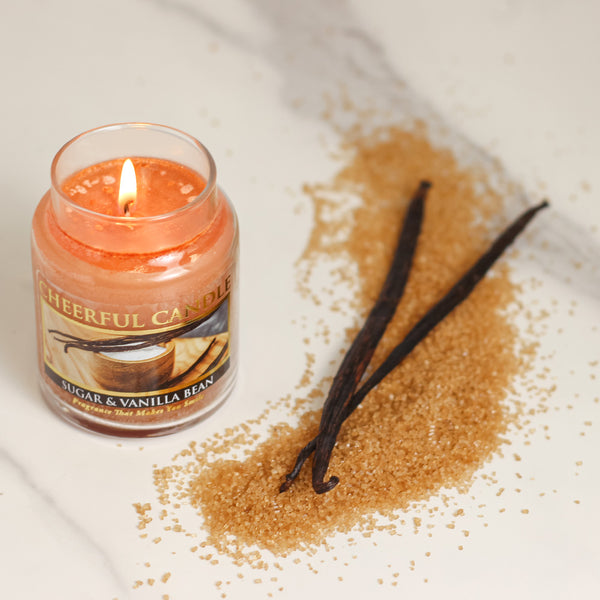 A Cheerful Giver Sugar & Vanilla Bean - 6 Oz Cheerful Candle