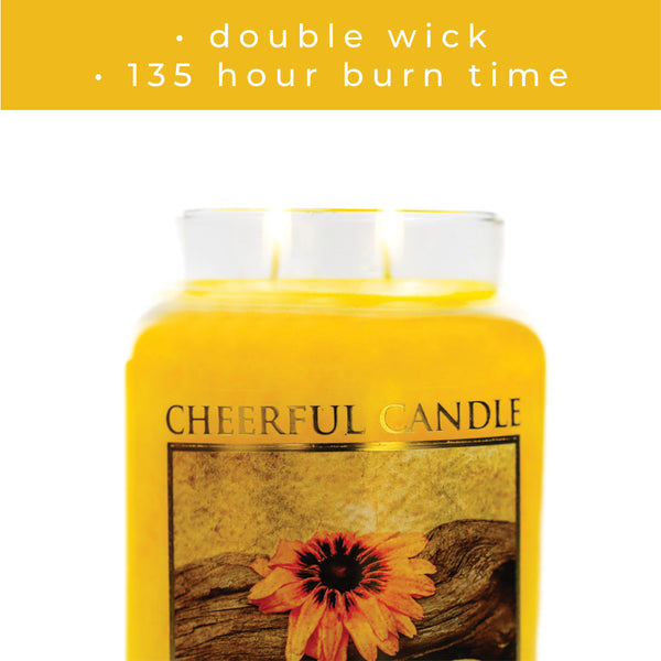 A Cheerful Giver Sunflower & Driftwood - 24 Oz Cheerful Candle