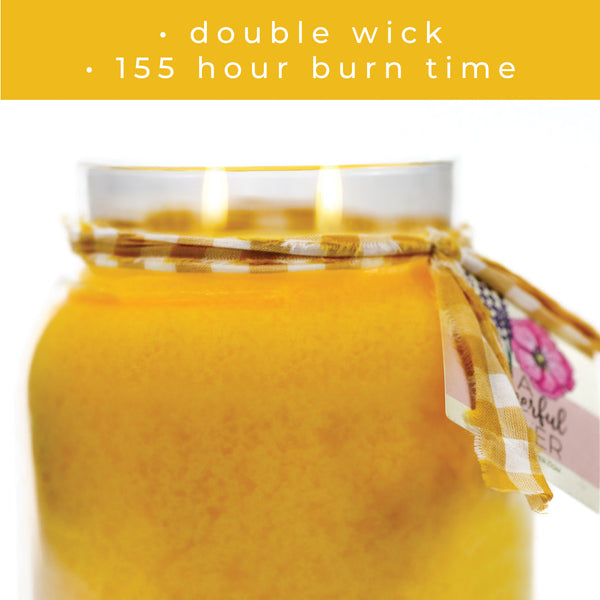 A Cheerful Giver Sunflower & Driftwood - 34 Oz Papa Candle