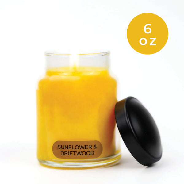 A Cheerful Giver Sunflower & Driftwood - 6 Oz Baby Candle