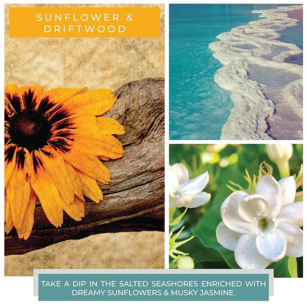 A Cheerful Giver Sunflower & Driftwood - 6 Oz Baby Candle