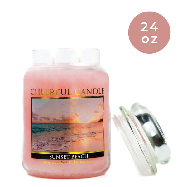 A Cheerful Giver Sunset Beach - 24 Oz Cheerful Candle