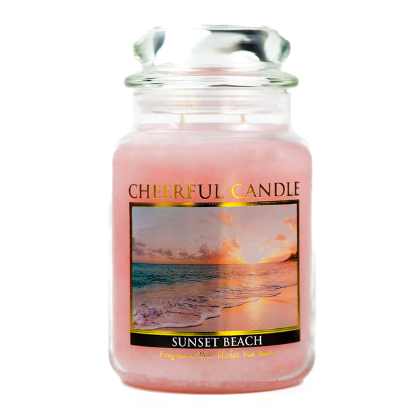 a cheerful giver Sunset Beach - 24 oz Cheerful Candle