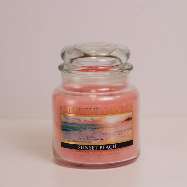a cheerful giver Sunset Beach Scented Candle -16 oz Double Wick Cheerful Candle