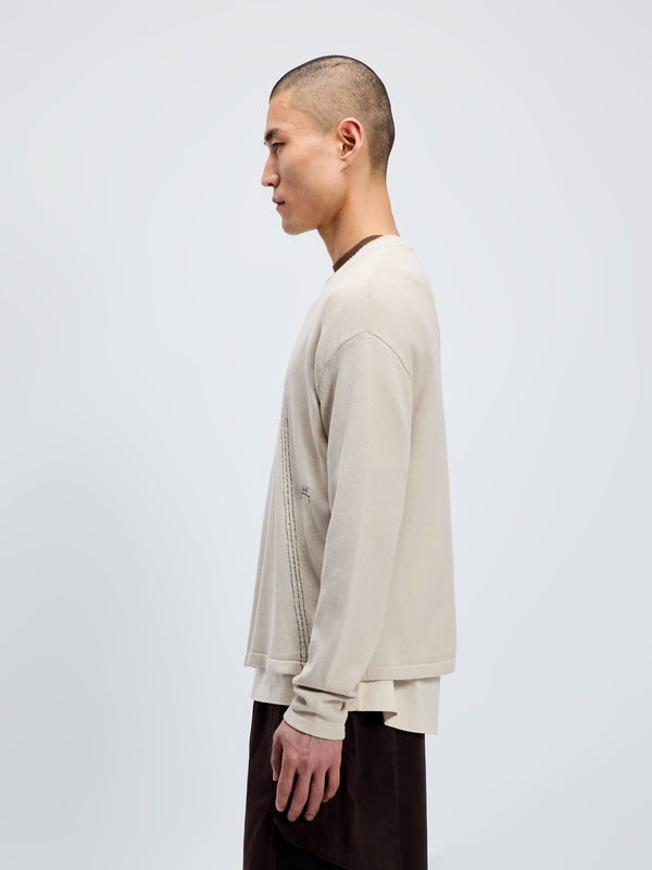 A Cold Wall Millbank Knit Bone Knitwear