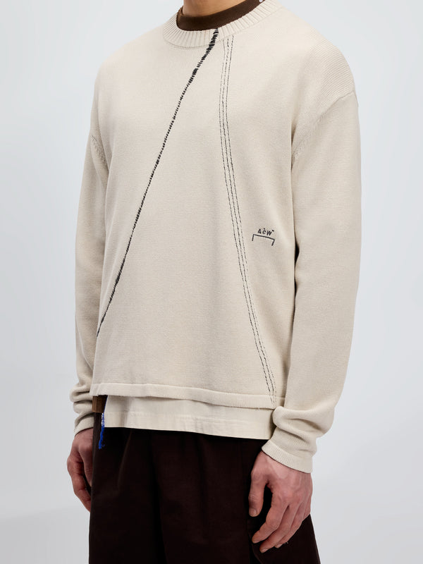 A Cold Wall Millbank Knit Bone Knitwear