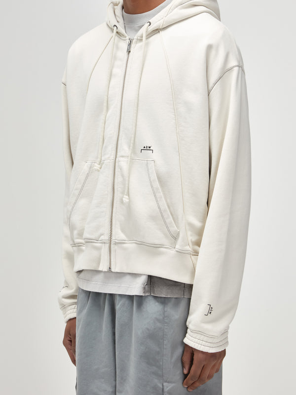 A Cold Wall Millbank Zip Hoodie Bone Hoodie
