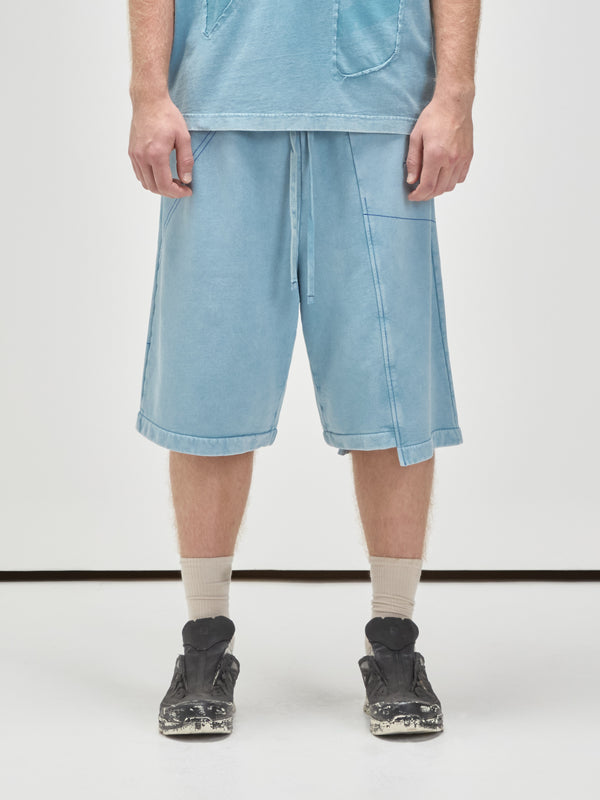 a cold wall Oblique Shorts Tourmaline Legwear