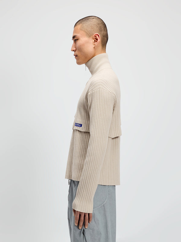 A Cold Wall Panel Knit Bone Knitwear