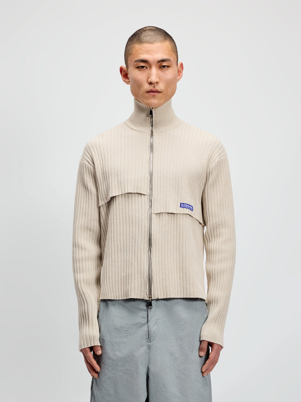 a cold wall Panel Knit Bone Knitwear