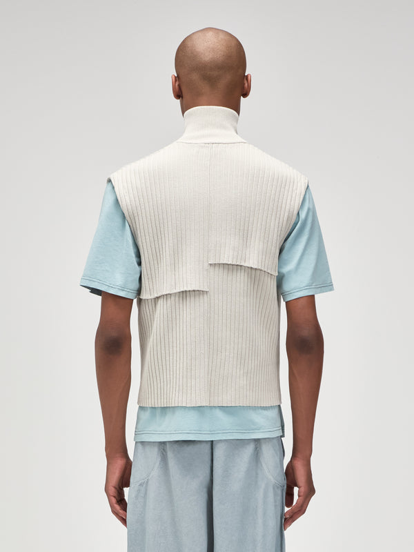 A Cold Wall Panel Knit Vest Bone Knitwear