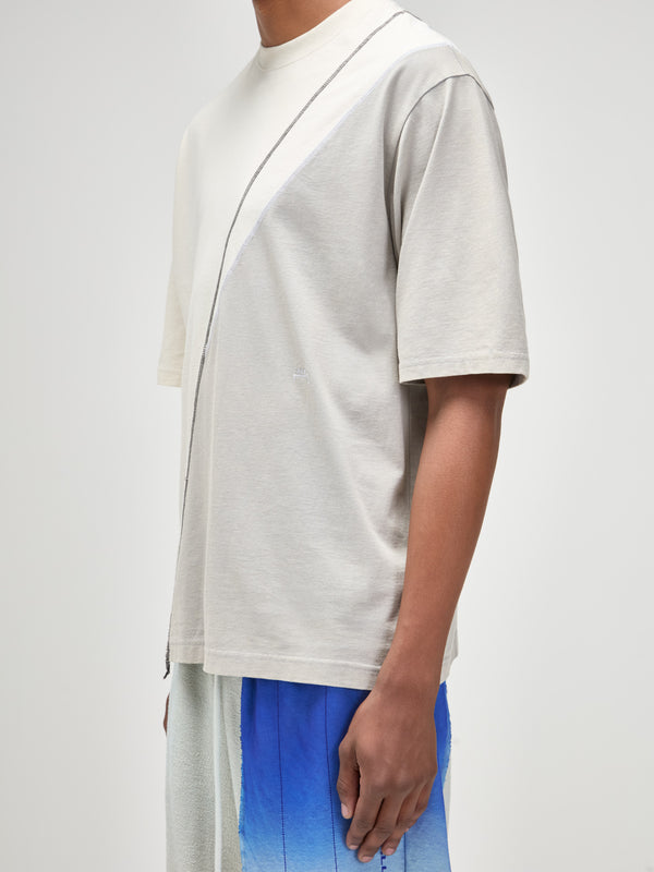 A Cold Wall Spliced T-Shirt Bone T-Shirts