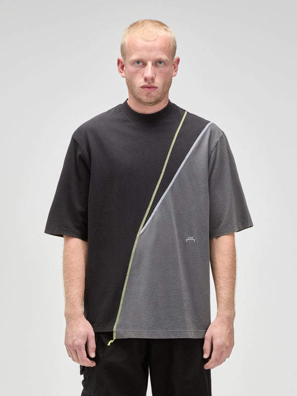 a cold wall Spliced T-Shirt Onyx T-Shirts