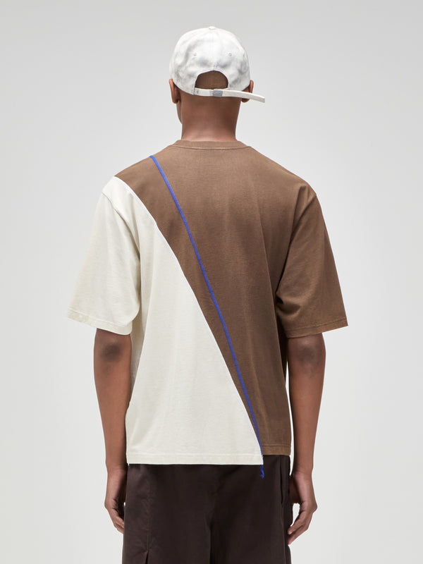 A Cold Wall Spliced T-Shirt Rust T-Shirts