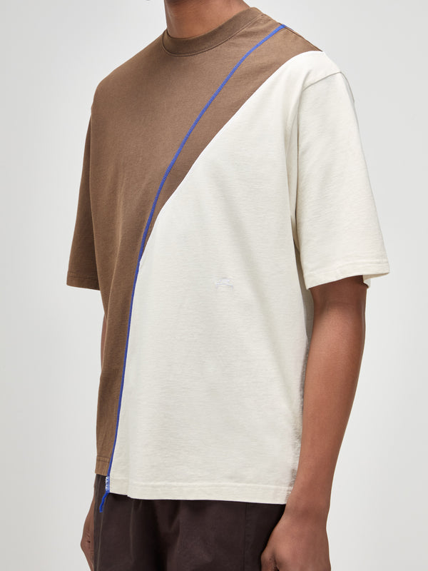 A Cold Wall Spliced T-Shirt Rust T-Shirts
