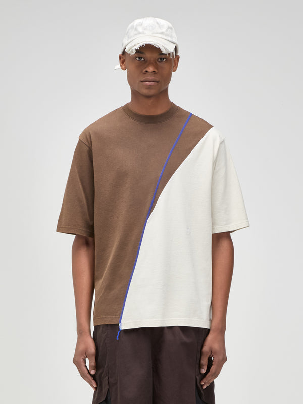 a cold wall Spliced T-Shirt Rust T-Shirts