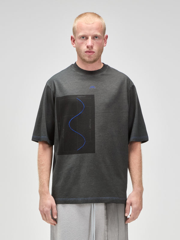 a cold wall Waveform T-Shirt Onyx T-Shirts