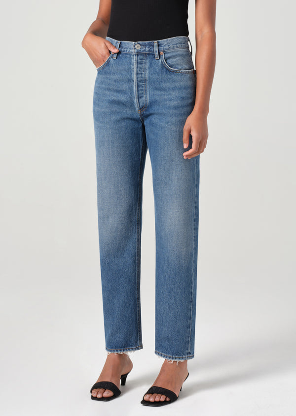 A Gold E 90's Pinch Waist High Rise Straight Essence