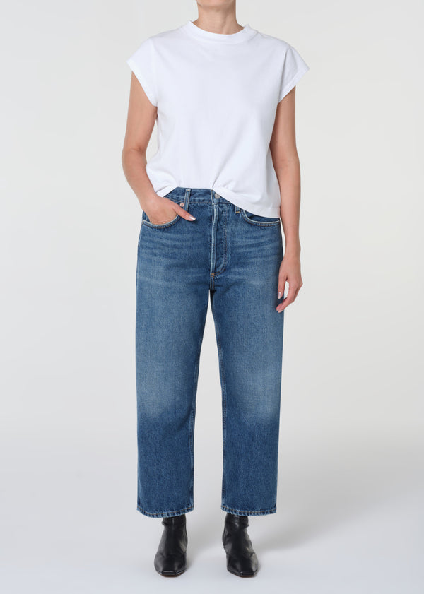 a gold e 90'S Crop Mid Rise Straight Petite Bounty