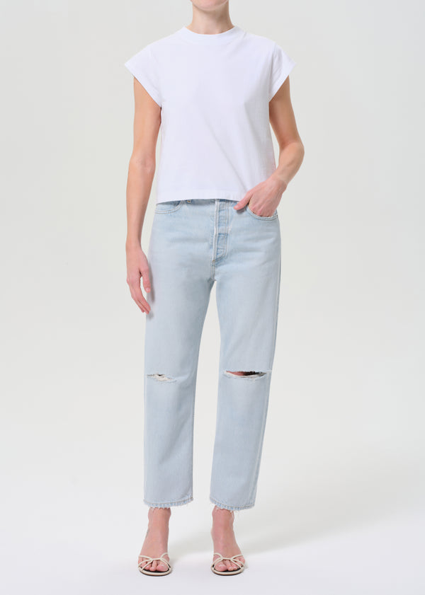 a gold e 90's Crop Mid Rise Straight Requiem