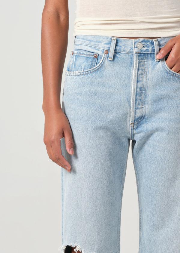 A Gold E 90's Crop Mid Rise Straight Segment